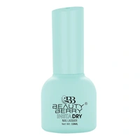 Beauty Berry Insta Dry Nail Lacquer Sea Salt 10 - 13ml | Quick-Dry & Long-Lasting | High Shine & Smooth Application | Soft Beige Shade for Elegant Nails