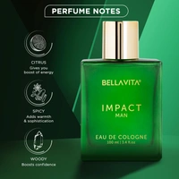 Bella Vita Impact EDC Perfume For Men, 100 ml | Long Lasting Premium EDP Fragrance