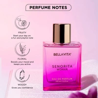 Bella Vita Luxury Senorita Eau De Parfum Perfume for Women with Yuzu, Lotus, Magnolia & Musk |Fresh & Fruity Long Lasting EDP Frgarance Scent, 100 ml