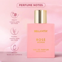 Bella Vita Rose Woman EDP Luxury Rose Perfume, 100 ml | Long Lasting Premium EDP Fragrance