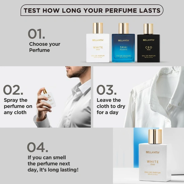 Bella Vita White Oud Perfume For Men And Women, 100 ml | Long Lasting Premium EDP Fragrance