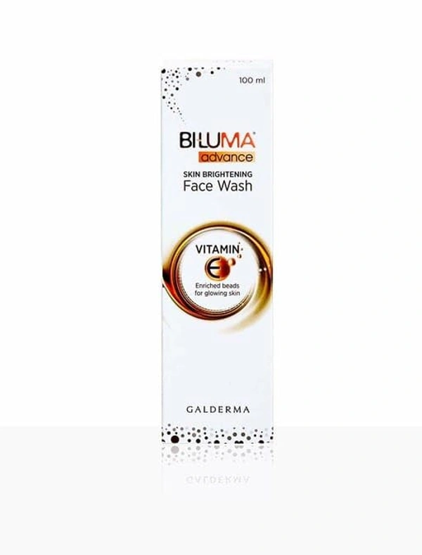 Galderma Biluma Advance Brightening Face Wash 100ml | Kojic Acid, Licorice Extract & Vitamin E | Gently Cleanses, Brightens Tone & Fades Dark Spots | Dermatologist Recommended