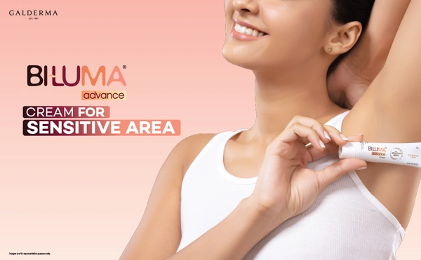 Galderma Biluma Advance Cream 25g | Brightens Sensitive Areas like Underarms & Thighs | Evens Skin Tone & Boosts Glow | Soothes Redness & Irritation | Safe for Delicate Skin