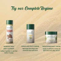 Biotique Wheat Germ Anti- Ageing Night Cream 50g | for Wrinkles & Fine Lines | Lightens dark Spots | Overnight anti-ageing treatment | 100% Botanical Extracts | Suitable for All Skin Types |