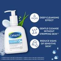 Cetaphil Hydrating Face Wash Cream to Foam Cleanser 236ml With Niacinamide, Pro-Vitamin B5 for Brightening and Gentle Cleansing