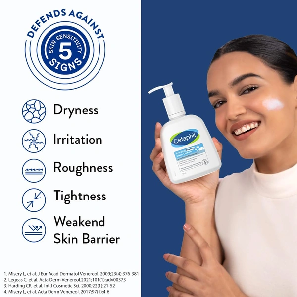 Cetaphil Hydrating Face Wash Cream to Foam Cleanser 236ml With Niacinamide, Pro-Vitamin B5 for Brightening and Gentle Cleansing