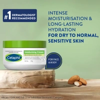 Cetaphil Moisturizing Cream, Dry to Normal, Sensitive Skin, 250 g | Non-greasy, fast-absorbing formula