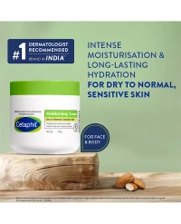 Cetaphil Moisturizing Cream, Dry to Normal, Sensitive Skin, 450 g | Non-greasy, fast-absorbing formula