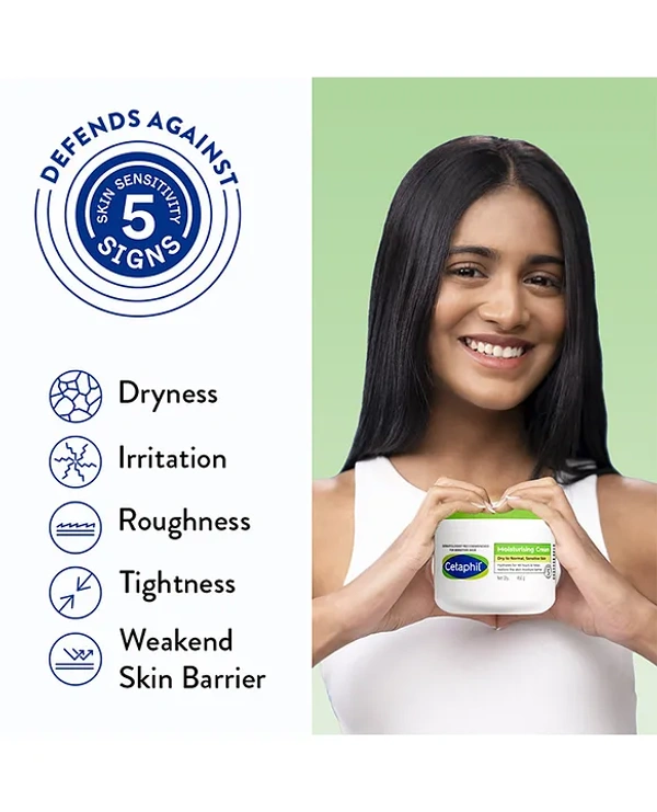 Cetaphil Moisturizing Cream, Dry to Normal, Sensitive Skin, 450 g | Non-greasy, fast-absorbing formula