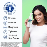 Cetaphil Soothing Foam Face Wash 200ml Foaming Cleanser for Dry to Normal ,Sensitive Skin | With Triple Ceramides | Paraben, Sulphate & Allergen Free