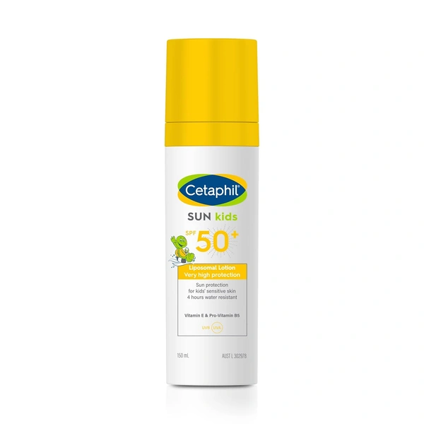 Cetaphil Sun Kids Liposomal Lotion 150ml | SPF 50 + | Sun Protection For Sensitive skin Skin | Water-resistant | UVA and UVB protection | Non-greasy & Irritating | Dermatologist-tested