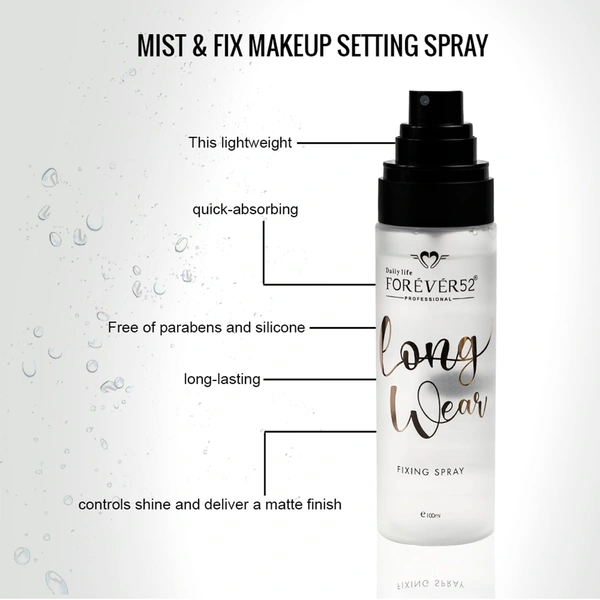 Forever52 Daily Life Forever 52 Daily Life Long Wear Fixing Spray | for Flawless Makeup | Long-Lasting Makeup & Hydration | All-Day Wear | Refreshes Skin | Lightweight Texture | - LSM001