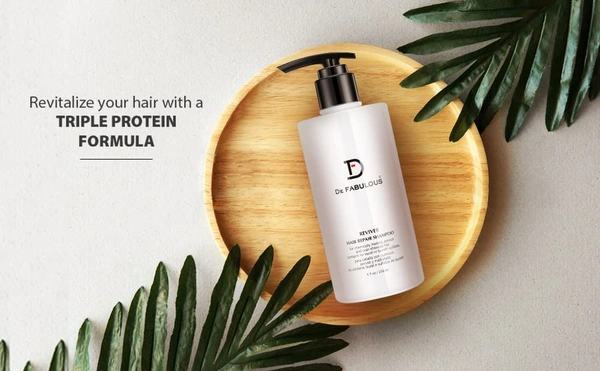 De Fabulous Reviver Hair Repair Shampoo (250ml)| Sulfate-Free, pH Balanced | Repairs Dry & Frizzy Hair | Nourishes, Strengthens & Restores Shine | For All Hair Types