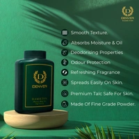 Denver Hamilton Premium Body Talc - 100g Pack of 2 | Scented Talcum Powder for Men | Long-Lasting Freshness & Masculine Fragrance