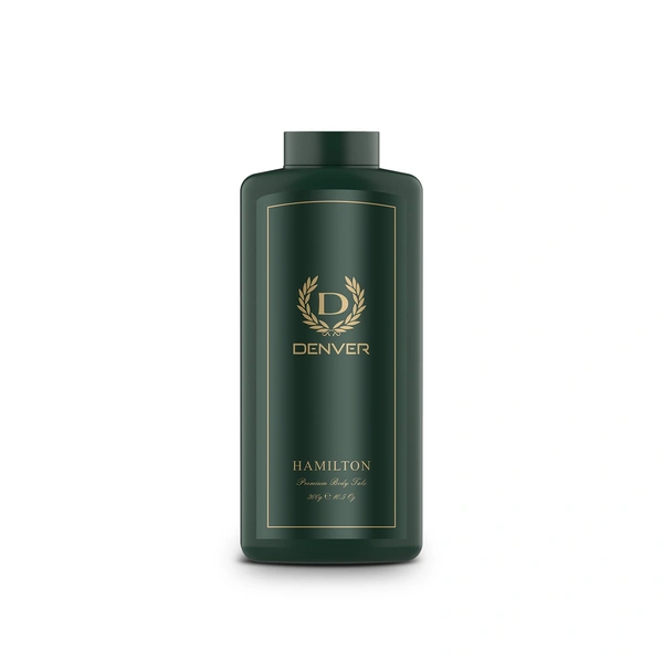 Denver Hamilton Premium Body Talc - 300g | Scented Talcum Powder for Men | Long-Lasting Freshness & Masculine Fragrance