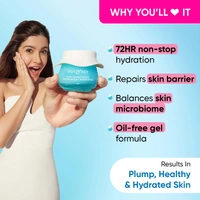Dot & Key 72Hr Hydrating Gel Moisturizer + Probiotics with Hyaluronic Acid | Long-Lasting | Lightweight Gel Oil Free Moisturizer | Refreshing Hydration & Skin Balance | For All Skin Types | 60ml