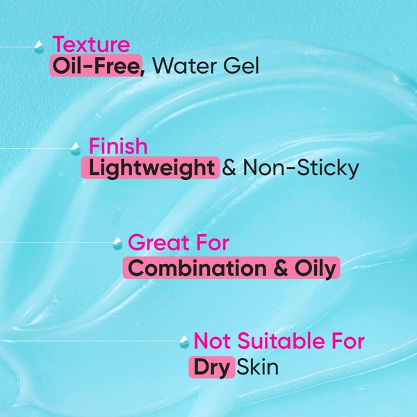 Dot & Key 72Hr Hydrating Gel Moisturizer + Probiotics with Hyaluronic Acid | Long-Lasting | Lightweight Gel Oil Free Moisturizer | Refreshing Hydration & Skin Balance | For All Skin Types | 60ml
