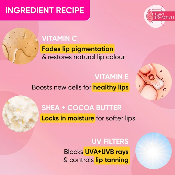 Dot & Key DOT & KEY Gloss Boss Watermelon Balm� 12g | With SPF 30 | Vitamin C + E Enriched | Soften for Dry, Chapped Lips | Glowing Pink Lips | Lightweight & Non Sticky | Long-Lasting Lip Hydration