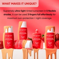 Dot & Key Sand Strawberry Dew Tinted Sunscreen SPF 50+ PA++++ 50ml | Hydrating, Lightweight & Non-Greasy | Evens Skin Tone & Protects from UV Damage