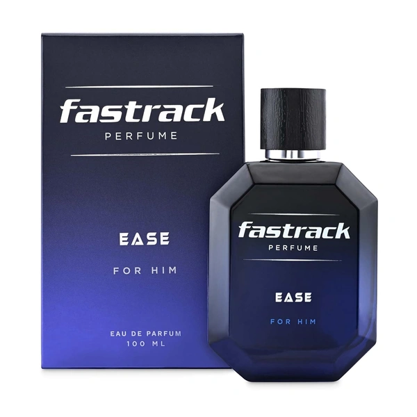 Fastrack Ease Eau de Parfum for Men 100ml | Fresh & Woody Fragrance|Grapefruit | Lavender & Amber | Long-Lasting & Premium Perfume |Casual & Formal Use