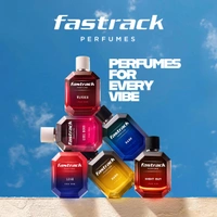 Fastrack Ease Eau de Parfum for Men 100ml | Fresh & Woody Fragrance|Grapefruit | Lavender & Amber | Long-Lasting & Premium Perfume |Casual & Formal Use