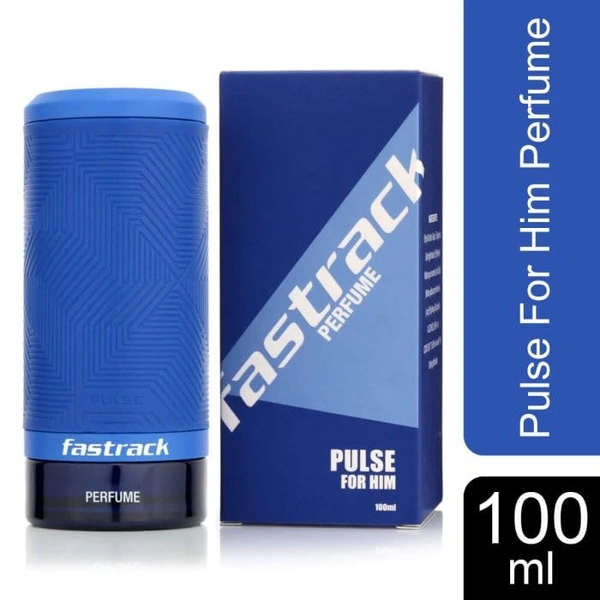Fastrack Pulse Eau de Parfum for Men 100 ml | Fresh Citrus | Woody Cedar & Patchouli Notes| Long-Lasting Musky Base | Perfect for Daily Wear and All Occasions