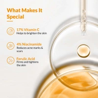 Fixderma 17% VitaminFace Serum 30g for unisex use | Retinol + Niacinamide | Brightening & Anti-Aging Serum for Glowing Skin | Reduces Fine Lines, Pigmentation & Dark Spots