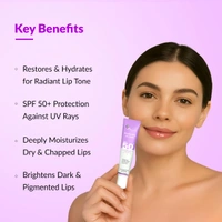 Fixderma Brightening Lip Balm 15ml with SPF 50 PA+++ | 4% Kojic Acid + 2% Alpha Arbutin | Moisturizes, Hydrates & Brightens Pigmented & Dry LipsFor Men & Women Daily Lip Care