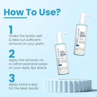 Fixderma Cosmetics Laboratories Fixderma Cosmetic Laboratories Biphasic Instant Makeup Remover with Apple Amino Acid & Sea Buckthorn Oil | Removes Eye, Lip & Waterproof Makeup | Hydrates Skin | 200ml