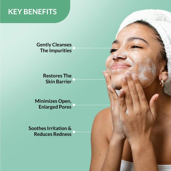 Fixderma Dewrav Barrier Repair & Pore Minimizing Face Wash 100ml | 2% Niacinamide + Cica & Ceramide | Repairs Skin Barrier, Minimizes Pores, Soothes Irritation | Normal, Dry & Sensitive Skin