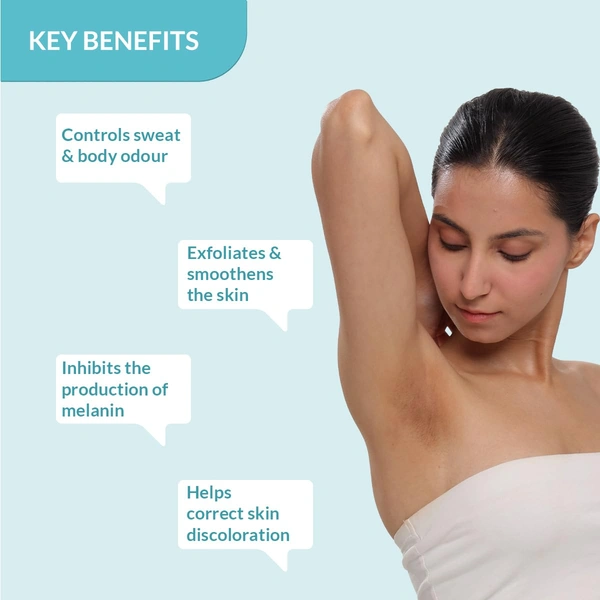 Fixderma Nigrifix Underarm Roll On 60ml with 6% AHA, Lactic Acid, 1% Mandelic Acid & Kojic Acid | Brightens, Exfoliates & Smoothens Dark UnderarmsFor All Skin Types