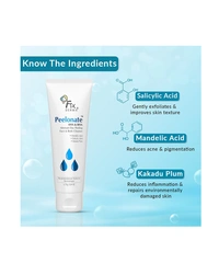 Fixderma Peelonate AHA & BHA Face & Body Cleanser 75g | 2% Mandelic Acid + 1% Salicylic Acid | Exfoliating, Acne Control, Tan Removal | Smooth, Clear & Radiant Skin