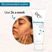 Fixderma Peelonate AHA Face Cleanser 100mlFace Exfoliator | Non-Comedogenic, Non-Irritating | Reduces Rough & Dry Skin | Evens Skin Tone | Gentle Daily Cleanser for Smooth Skin