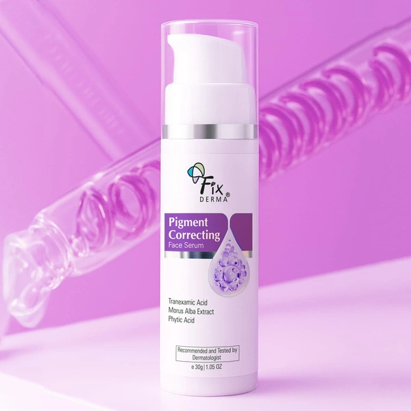 Fixderma Tranexamic Acid Pigment Correcting Serum 30gm for Men & Women | Reduces Melasma, Dark Spots, Acne Marks & Hyperpigmentation | Brightening Serum