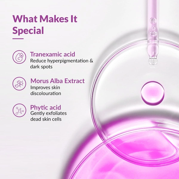 Fixderma Tranexamic Acid Pigment Correcting Serum 30gm for Men & Women | Reduces Melasma, Dark Spots, Acne Marks & Hyperpigmentation | Brightening Serum