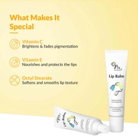 Fixderma Vitamin C & E Lip Balm 15ml for Men & Women | Pigmented & Dry Lips | Softening, Deep Hydration & Nourishment | Brightens Dark Lips & Evens Lip Tone