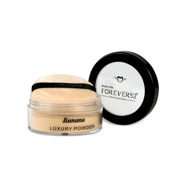 Forever52 Forever 52 Daily Life Banana Luxury Powder - ( FBP001 ) | Brightening Setting Powder for Flawless Finish | Natural Matte Finish Look | Long-lasting | Lightweight | Oil Control