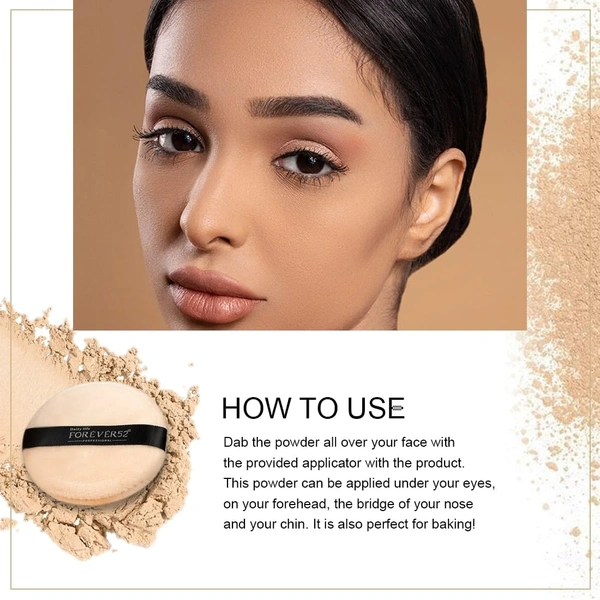 Forever52 Forever 52 Daily Life Banana Luxury Powder - ( FBP001 ) | Brightening Setting Powder for Flawless Finish | Natural Matte Finish Look | Long-lasting | Lightweight | Oil Control