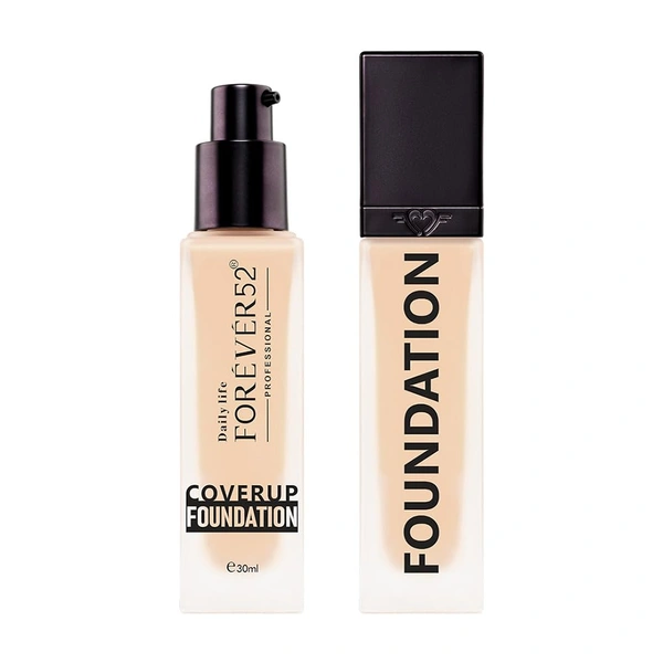 Forever52 Forever 52 Daily Life Coverup Foundation | For Tan to Deep Skin Tones | Long-Lasting | Natural Matte Finish | Full Coverage Liquid Foundation | ( Bronze - 20.5, 30ml )