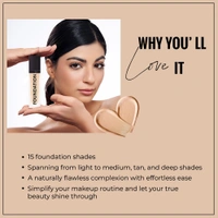 Forever52 Forever 52 Daily Life Coverup Foundation | For Tan to Deep Skin Tones | Long-Lasting | Natural Matte Finish | Full Coverage Liquid Foundation | ( Bronze - 20.5, 30ml )