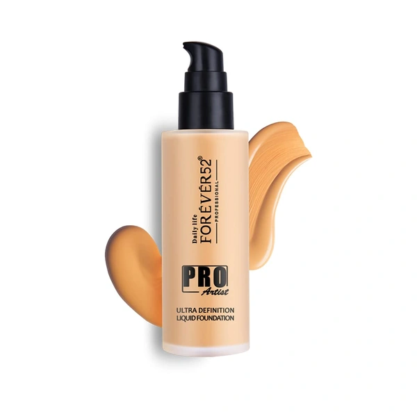 Forever52 Forever 52 Daily Life Pro Artist Ultra Definition Liquid Foundation , 60ml | Full Coverage Foundation | Lightweight | Long-Lasting | Waterproof | Caramel-11
