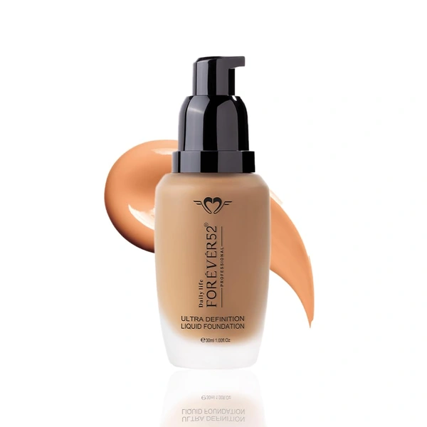 Forever52 Forever 52 Daily Life Ultra Definition Liquid FoundationPeanut Butter-16 , 30ml | Lightweight, Flawless Coverage for Deep Skin Tones | Long lasting formula | Creamy Foundation |