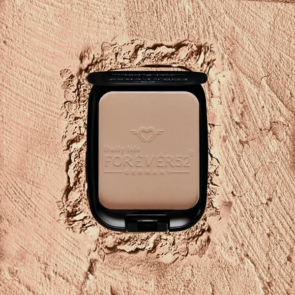 Forever52 Forever 52 Daily Life Wet & Dry Compact Powder | Dual Coverage | Matte Finish | Lightweight | Long Lasting | 2 in 1 Foundation & Setting Powder | Flawless Coverage ( Sand-005, 12g)