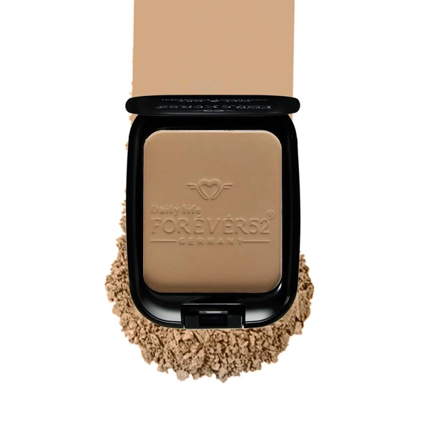 Forever52 Forever 52 Daily Life Wet & Dry Compact Powder | Dual Coverage | Matte Finish | Lightweight | Long Lasting | 2 in 1 Foundation & Setting Powder | (Honey-004, 12g)