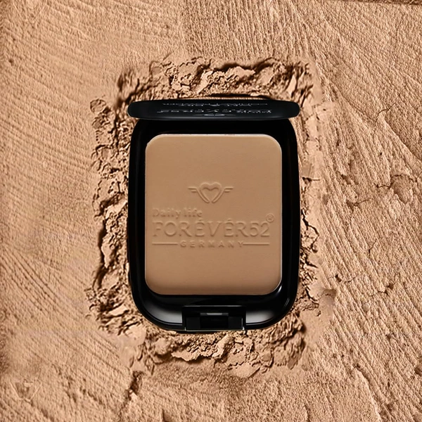 Forever52 Forever 52 Daily Life Wet & Dry Compact Powder | Dual Coverage | Matte Finish | Lightweight | Long Lasting | 2 in 1 Foundation & Setting Powder | (Honey-004, 12g)