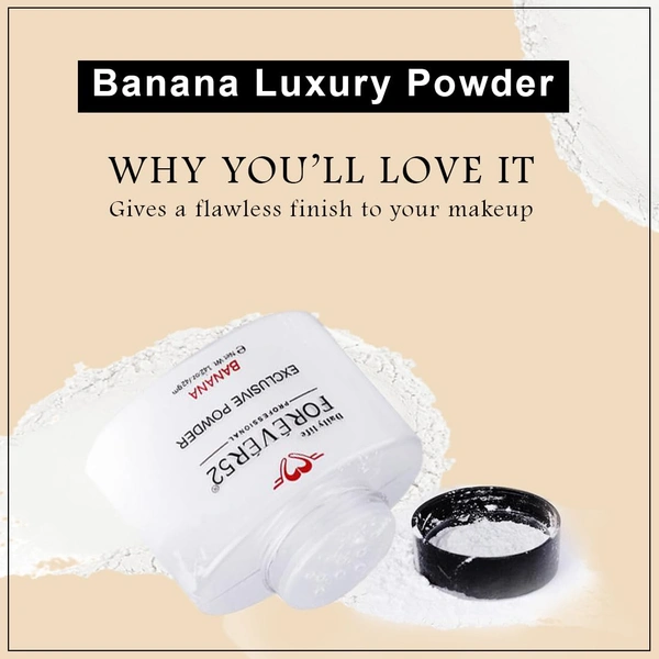 Forever52 Forever 52 Exclusive Banana Powder - FBE002 | Brightening & Oil Control Setting Powder | Long Lasting | Matte Finish Look | Flawless Look | 42g