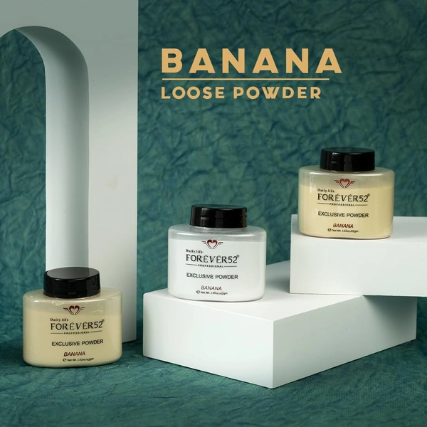 Forever52 Forever 52 Exclusive Banana Powder - FBE002 | Brightening & Oil Control Setting Powder | Long Lasting | Matte Finish Look | Flawless Look | 42g