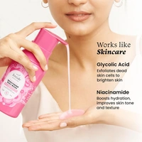 Foxtale Brightening Body Wash - 250ml | with Glycolic Acid & Niacinamide | 6+ Hours Odour control | Exfoliates, Brightens Skin Tone | Removes Tan | Soft & Smooth Skin | for All Skin Types