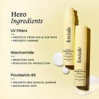 Foxtale Niacinamide Matte Sunscreen-50ml | SPF 70+ PA++++ | Prevents Tanning | Brighten Skin | Non Greasy | Reduce Spots & Pigmentation | UVB/UVA Protection | Normal To Oily Skin