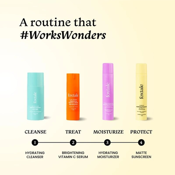 Foxtale Niacinamide Matte Sunscreen-50ml | SPF 70+ PA++++ | Prevents Tanning | Brighten Skin | Non Greasy | Reduce Spots & Pigmentation | UVB/UVA Protection | Normal To Oily Skin